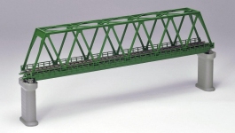 Tomix X030331 - N - Fachwerk-Brücke, eingleisig - dunkelgrün
